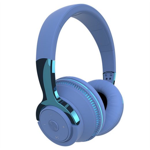 Bluetooth Kopfhörer, Kopfhörer für Musik mit farbigem Atemlicht Over-Ear-Kopfhörer