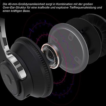 Diida Bluetooth-Headset,Headset für Musik, Gaming-Headset Over-Ear, Funk-Kopfhörer (Kabellose Kopfhörer 650mAh)