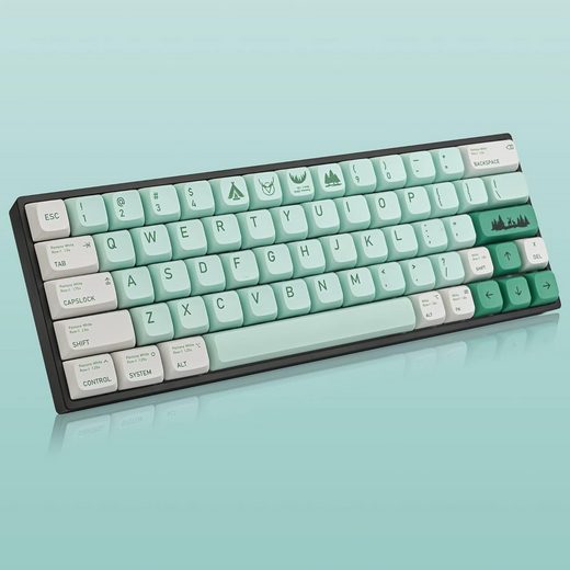 RGB Hintergrundbeleuchtung Gaming-Tastatur (mit transparentem Design und verbesserten für eine optimale Gaming)