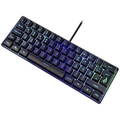 RGB–Tastatur, Deutsch Tastatur (Beleuchtet, Multimediatasten)