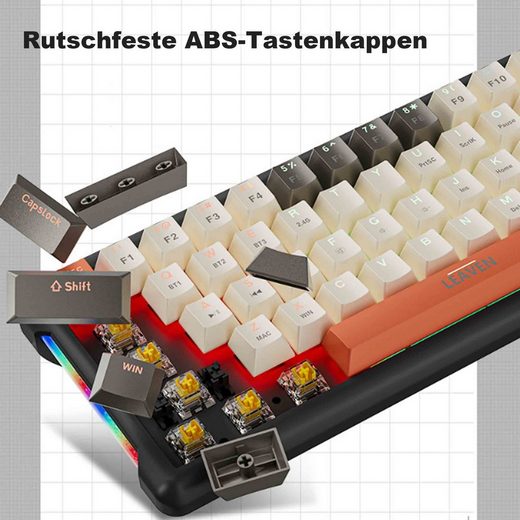 DIIDA mechanische Tastatur, Gaming-Tastatur, kabelgebundene Tastatur Gaming-Tastatur