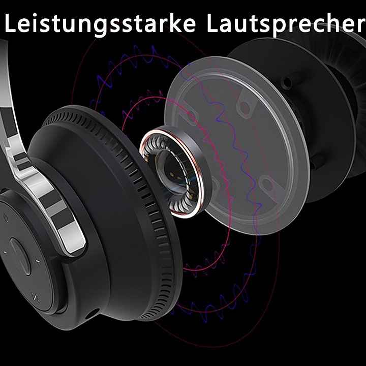 Bluetooth Kopfhörer, Kopfhörer für Musik mit farbigem Atemlicht Over-Ear-Kopfhörer