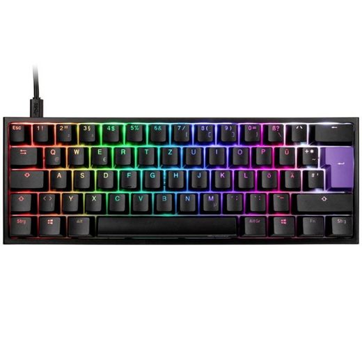 Schwarz-weiße Gaming-Tastatur