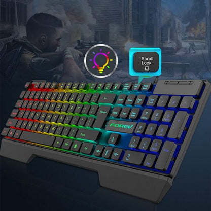 Diida Mechanische Gaming-Tastatur,kabelgebundene Tastatur,RGB-Mischlicht Gaming-Tastatur