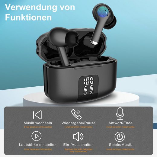 Kopfhörer-Bluetooth,True-Wireless Rauschunterdrückungsfunktion In-Ear-Kopfhörer