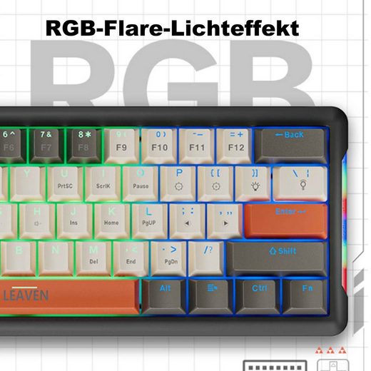 DIIDA mechanische Tastatur, Gaming-Tastatur, kabelgebundene Tastatur Gaming-Tastatur