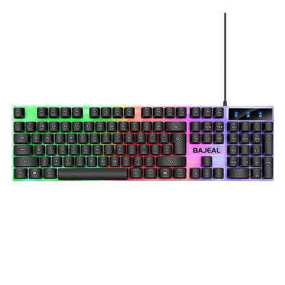 Diida Kabelgebundene Tastatur,Beleuchtete Tastatur,PC-Tastatur,104 Tasten Gaming-Tastatur