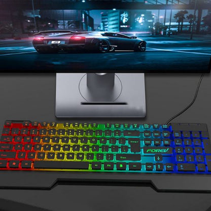 Diida Mechanische Gaming-Tastatur,kabelgebundene Tastatur,RGB-Mischlicht Gaming-Tastatur