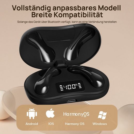 Kopfhörer Kabellos Bluetooth 5.3 Noise Cancelling Earbuds Ohrhörer In-Ear-Kopfhörer