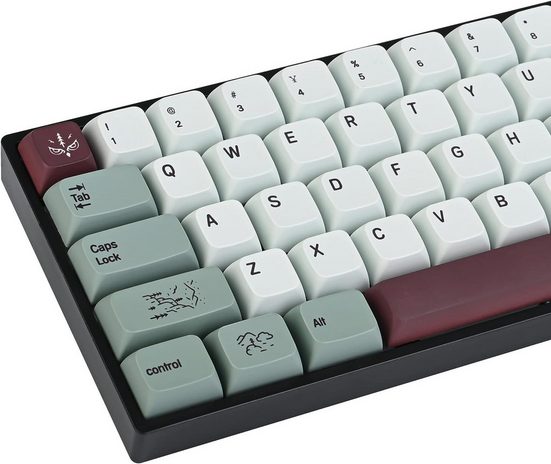 RGB Hintergrundbeleuchtung Gaming-Tastatur (mit transparentem Design und verbesserten für eine optimale Gaming)