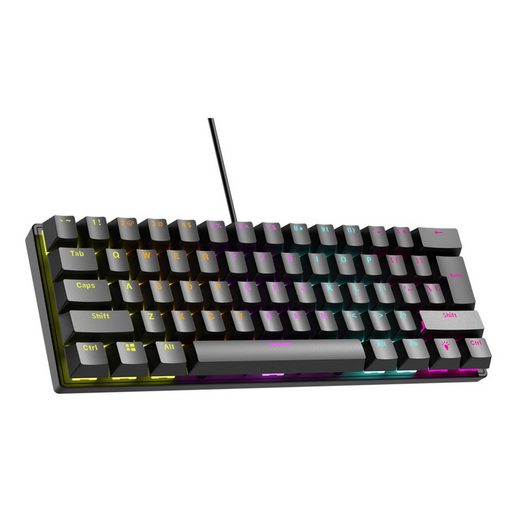 Diida Mini-Tastatur,Mechanische Tastaturen,61 Tasten,12 Lichteffekte Tastatur (Tragbar, kompakt)