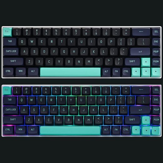 RGB Hintergrundbeleuchtung Tastatur (Klonschaltern, Langlebigkeit und Stärke, glattes Oberflächengefühl)